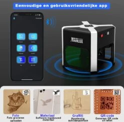 Laser Graveermachine - Laser Cutter Wifi Bestuurbaar - Graveermachine Makkelijk Te Installeren - Zwart / 1 -Makita Winkel 1200x1180 8