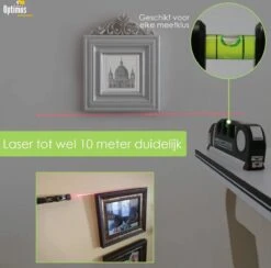 Optimus Professionele 4-in-1 Laser Waterpas - Incl. Batterij - Kruislijnlaser - Lijnlaser Waterpas - Zelfnivellerende - Rolmaat, Liniaal & Waterpas -Makita Winkel 1200x1184 12