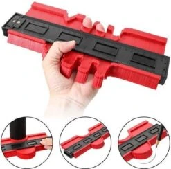 Merkloos A+ Aftekenhulp - Contourmal - Profielmal - Meetgereedschap - Profielmeter - 25CM - Schuifmaat ROOD -Makita Winkel 1200x1184 18