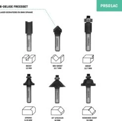 VONROC Bovenfrees 1200W – 6-8mm – Variabel Toerental 16.000 – 30.000 Rpm – Incl. 6-delige Freesset, Malgeleider, Parallelgeleider En Centreerpen -Makita Winkel 1200x1184 9