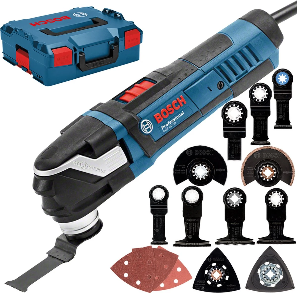 Bosch Professional GOP 40-30 Multitool - Oscillerend - 400 Watt - Met 12 Accessoires 13 Bosch Professional GOP 40-30 Multitool - Oscillerend - 400 Watt - Met 12 Accessoires - Afbeelding 11
