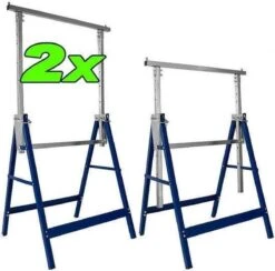 Merkloos Metalen Schragen - In Hoogte Verstelbaar - Tot 200kg - 2 Stuks -Makita Winkel 1200x1186 16