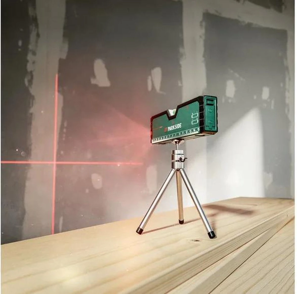 Parkside® - Laserwaterpas - Kruislijnlaser - Bouwlaser - Met Mini-statief - Pointerfunctie - LED Verlichting 8 Parkside® - Laserwaterpas - Kruislijnlaser - Bouwlaser - Met Mini-statief - Pointerfunctie - LED Verlichting - Afbeelding 6