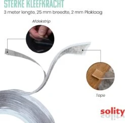 SOLITY® Dubbelzijdig Tape - Montagetape - Extra Sterk - Herbruikbaar - Inclusief Extra’s - Transparant - 3m X 25mm -Makita Winkel 1200x1187 24