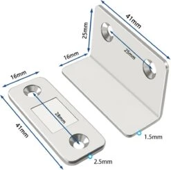 TLVX Magneetsnapper / Hoek Magneet / 1 Set / Zinaps / Magneet / Lade Magneet Sluiting / Zelfklevende Deurmagneet / Magneet Kast Deur / Kastdeuren Magneet / Kabinet Magnetisch / Zilveren Magneet / Magnetische Sluitingsdeur / Deur Sluiting Magneet -Makita Winkel 1200x1188 11