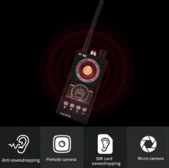 Detectieapparaten - Draadloze Signaaldetector RF Bug Finder Anti-Afgeluisterde Detector Anti Candid Camera GPS Tracker Locator | Zwart -Makita Winkel 1200x1188 16