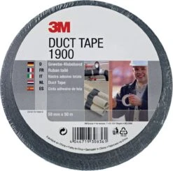 3M 1900 Duct Tape - 50M X 50MM - Zwart -Makita Winkel 1200x1188 20