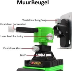 Uacah® Zelfnivellerend Kruislijnlaser - 4D Bouwlaser - Professionele Set - 50m - 360° Graden Roterende Laser - 16 Lijnen - Lijnlaser - Laser Waterpas - Met Statief En Draagtas -Makita Winkel 1200x1190 10