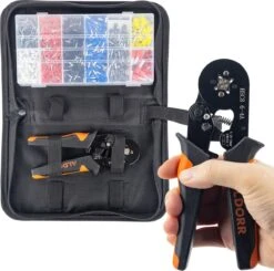 ALDORR Adereindhulstang Vierkante Persing - 0,25 Tot 10 Mm2 (AWG 23 Tot 7) - 1200-delige Accessoireset