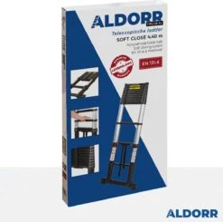 ALDORR Professional - Telescoopladder 4,40 Meter - Met Optigrip™ En Extra Brede Treden -Makita Winkel 1200x1191 18