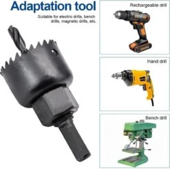 Merkloos Gatenzaagset 11-delig – Hole Saws 19mm, 22mm, 28mm, 32mm, 38mm, 44mm, 51mm En 64 Mm – 8 Stuks Gatenzaagset Voor Hout, Gipsplaat En Kunststof Buis -Makita Winkel 1200x1191 2