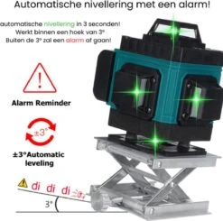 Dokx Zelfnivellerende Kruislijnlaser 16 Lijnen - Hardcase - 360° Graden Roterende Laser - Hardcase -Makita Winkel 1200x1192 19