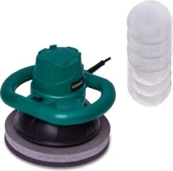 VONROC Excentrische Polijstmachine Set 120W – Ø240mm – Incl. 6 Polijsthoezen Met Opbergtas