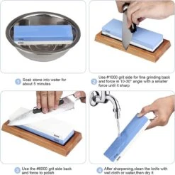 House Of Husk Dubbelzijdige Messenslijper Met Instructies - Slijpsteen Voor Messen - Wetsteen Slijpsteen Set 1000 6000 - Edelkorund -Makita Winkel 1200x1193 26