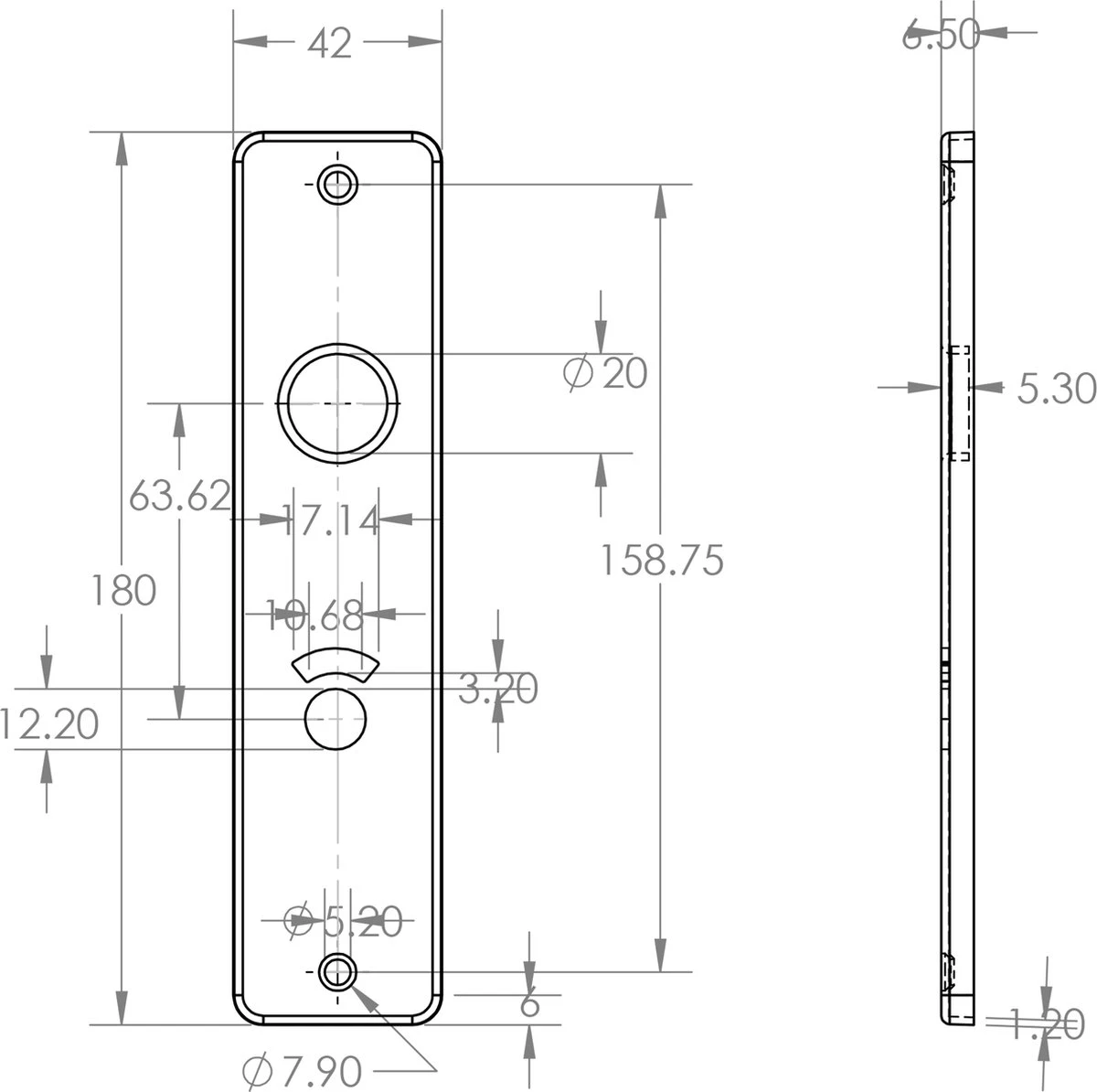 Starx Deurklink Zwart – Deurbeslag – Deurschild Met Toiletsluiting (WC63–8) – Deurklink Blok 5 Starx Deurklink Zwart – Deurbeslag – Deurschild Met Toiletsluiting (WC63–8) – Deurklink Blok - Afbeelding 3