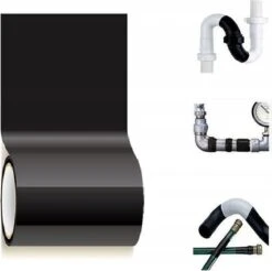 Super Sterk Waterdichte Tape - Lekkage Tape - Montage Tape - Klus & Reparatie Tape - Flextape - Montage Reparatietape Klustape - Voor Reparatie Zwembad/Badkamer/Zwembad/Tent/Lekkages - Waterbestendig - Rubber - 1,5 Meter