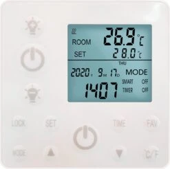 Infrarood Verwarming Plafond Met Verlichting - 370W - 128x63x3.3cm - Infrarood Verwarmingspaneel - Inclusief Thermostaat - Dimbaar -Makita Winkel 1200x1194 39