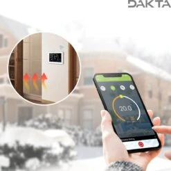 Merkloos Dakta® Slimme Digitale Thermostaat Voor CV | WiFi | Met Gateway | Met App Alexa En Google Home | Smart | Zwart & Draadloos | Temperatuurregelaar | Temperatuurmeter -Makita Winkel 1200x1194 40