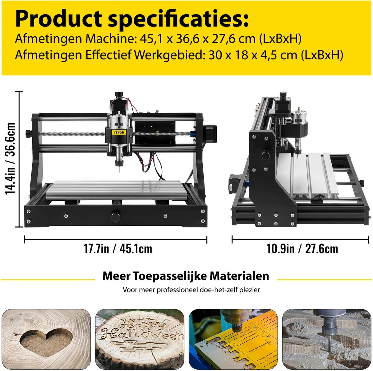 Vevor - Laser Cutter - Graveermachine - Graveerset - Graveerder - Graveerapparaat - Materialen Graveren - 500MW Laser + Volledige Graveerset 12 Vevor - Laser Cutter - Graveermachine - Graveerset - Graveerder - Graveerapparaat - Materialen Graveren - 500MW Laser + Volledige Graveerset - Afbeelding 10