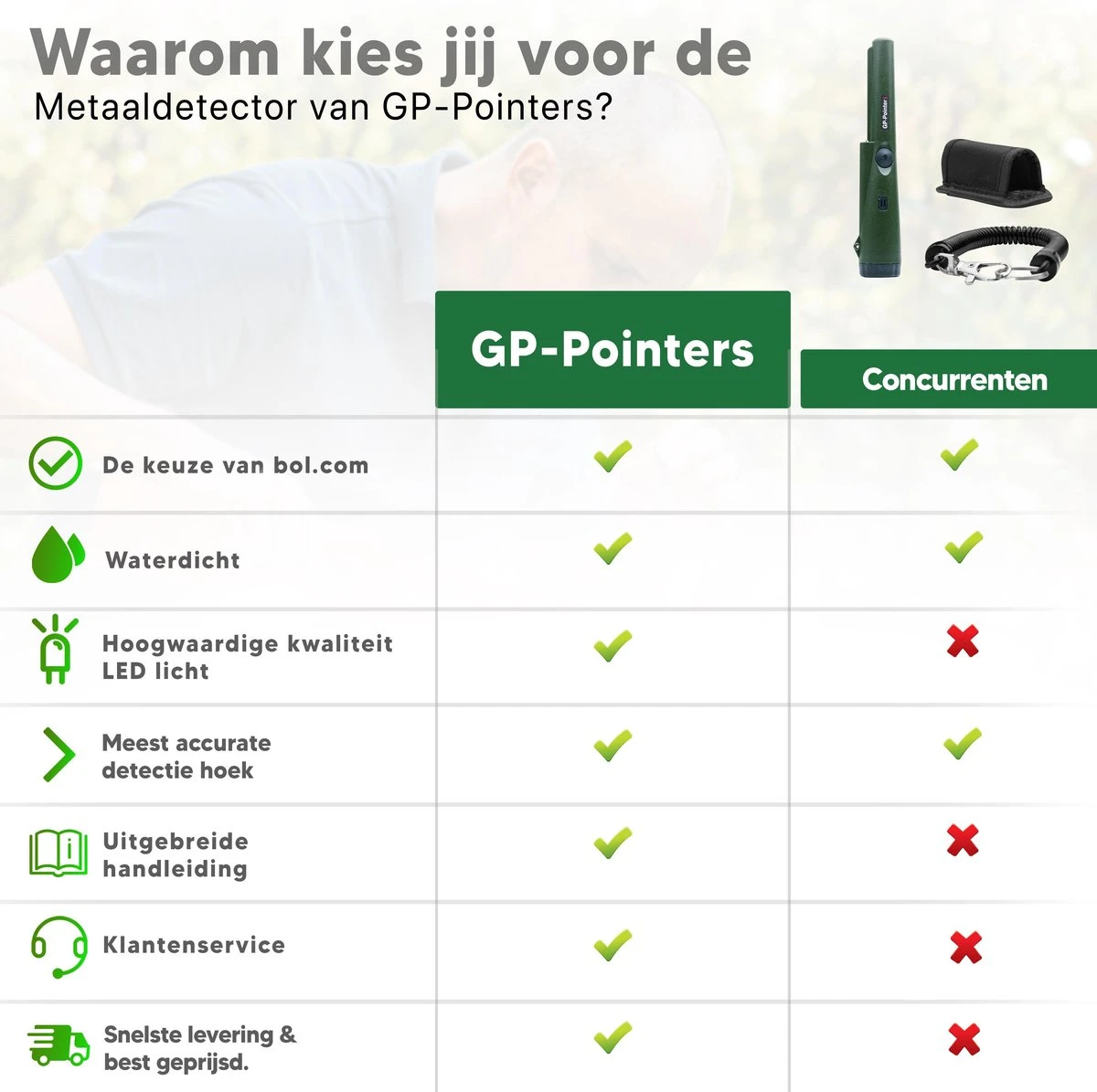 Treasurefind - Metaaldetector Voor Kinderen / Volwassen - Pinpointer - Professionele Metaaldetector - Schatgraver - Waterdicht' 9 Treasurefind - Metaaldetector Voor Kinderen / Volwassen - Pinpointer - Professionele Metaaldetector - Schatgraver - Waterdicht' - Afbeelding 7