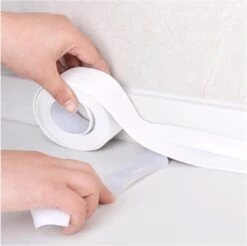 Merkloos Kitstrip - Sanitairstrip - Afdichtingstape - Afdichtstrip - Lekstrip - Douchestrip - Sanitairkit - Grijs - 3.8CM X 3.2M -Makita Winkel 1200x1195 42