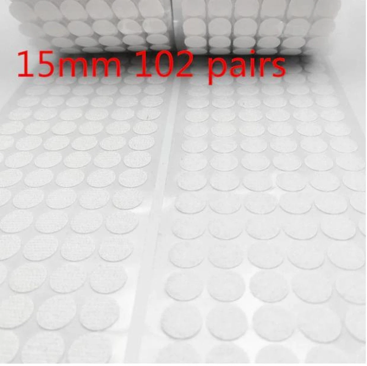 Zelfklevend Klittenband - Set Van 102 Stuks (Totaal 204 Stuks) - 15mm In Dia - Klittenbandsluitingen - Vastmaken Van Spullen Met Klittenband - Zelfklevende Klittenband Rondjes Haak - Wit - 102 Paar - Klittenbandcombinatie - Monteren Van Producten 7 Zelfklevend Klittenband - Set Van 102 Stuks (Totaal 204 Stuks) - 15mm In Dia - Klittenbandsluitingen - Vastmaken Van Spullen Met Klittenband - Zelfklevende Klittenband Rondjes Haak - Wit - 102 Paar - Klittenbandcombinatie - Monteren Van Producten - Afbeelding 5