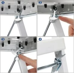 Songmics Nancy's Huishoudtrap - Huishoudladder Met 3 Treden - Inklapbaar - 150KG Draagvermogen -Makita Winkel 1200x1196 6