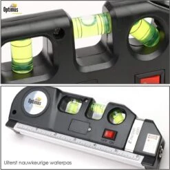 Optimus Professionele 4-in-1 Laser Waterpas - Incl. Batterij - Kruislijnlaser - Lijnlaser Waterpas - Zelfnivellerende - Rolmaat, Liniaal & Waterpas -Makita Winkel 1200x1197 22