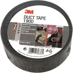 3M 1900 Duct Tape - 50M X 50MM - Zwart -Makita Winkel 1200x1197 38