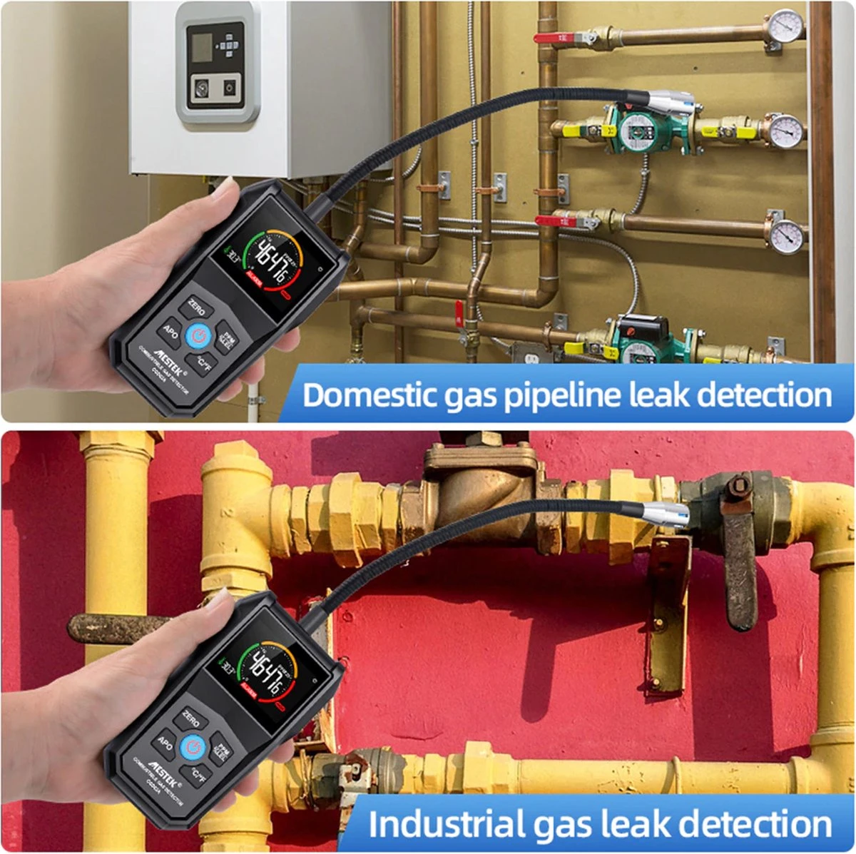 Mestek CGD02A - Gaslek Detector - Gasmeter - Gas Detector - Incl. Buideltas 9 Mestek CGD02A - Gaslek Detector - Gasmeter - Gas Detector - Incl. Buideltas - Afbeelding 7