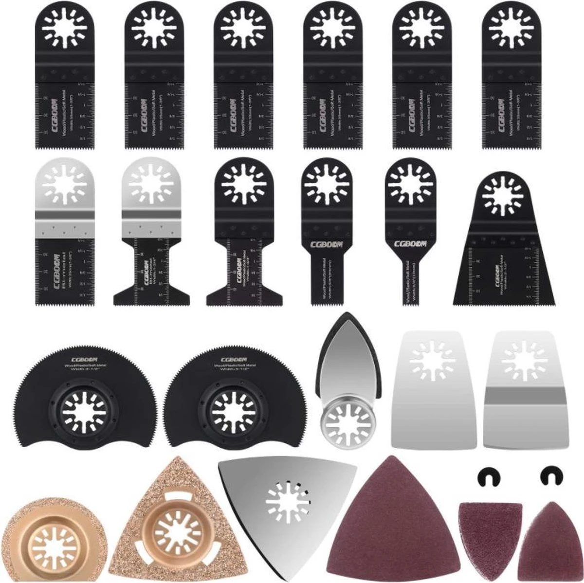 Merkloos Accessoireset Multitool Oscillerend Zaagbladen Set Universeel DIY Hobby 3 Merkloos Accessoireset Multitool Oscillerend Zaagbladen Set Universeel DIY Hobby