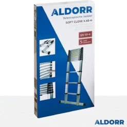 ALDORR Home - Telescoopladder 4,40 Meter - Met Stabilisatievoet En Soft Closing -Makita Winkel 1200x1198 61