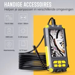 Endoscoop Camera Dual Lens Inspectiecamera 10M – Full HD – 4.5” Scherm – Luxe Opbergtas - IP68 Waterdicht – Incl. Micro SD Kaart 32GB 19 Endoscoop Camera Dual Lens Inspectiecamera 10M – Full HD – 4.5” Scherm – Luxe Opbergtas - IP68 Waterdicht – Incl. Micro SD Kaart 32GB -Makita Winkel 1200x1199 13