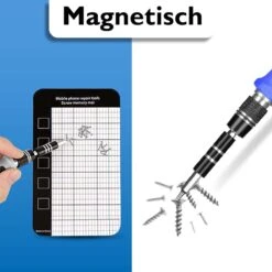 Dieux® - 125 Delige Precisie Schroevendraaierset - Blauw - Magnetisch - Schroevendraaier - Gereedschapset - Bitset - Gereedschap - Reparatie - Werkbank - Gereedschapskoffer - Opbergbox - Pasen -Makita Winkel 1200x1200 1004