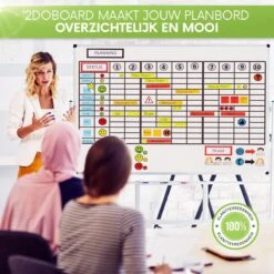 2DOBOARD Herschrijfbare Balk Whiteboard Magneten - 15 X 2,5 Cm - 25 Stuks - Mix: 5 Kleuren - Planbord Kind - Weekplanner Kind -Makita Winkel 1200x1200 1065