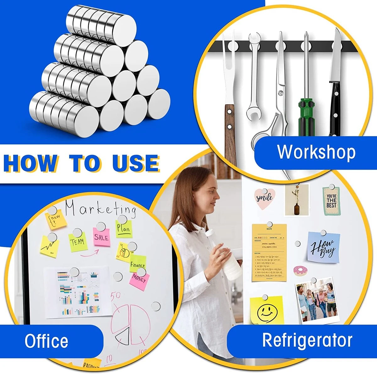 BOTC Super Sterke Magneten - 20 Stuks - 10x3MM - Inclusief Opbergdoosje Met Bewaardoosje - BMZ30S2 5 BOTC Super Sterke Magneten - 20 Stuks - 10x3MM - Inclusief Opbergdoosje Met Bewaardoosje - BMZ30S2 - Afbeelding 3