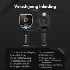 BELIEVE Warmtebeeldcamera Met Micro SD En Zaklamp - Digitale Warmtecamera Voor Windows En Android En IOS - Warmtemeter - 320x240 Pixel LCD-scherm -20° Tot +450° -Makita Winkel 1200x1200 1098