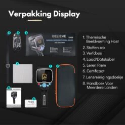 BELIEVE Warmtebeeldcamera Met Micro SD En Zaklamp - Digitale Warmtecamera Voor Windows En Android En IOS - Warmtemeter - 320x240 Pixel LCD-scherm -20° Tot +450° -Makita Winkel 1200x1200 1100