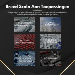 BELIEVE Warmtebeeldcamera Met Micro SD En Zaklamp - Digitale Warmtecamera Voor Windows En Android En IOS - Warmtemeter - 320x240 Pixel LCD-scherm -20° Tot +450° -Makita Winkel 1200x1200 1101