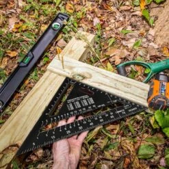 Detepo Winkelhaak - Timmerman Meet Driehoek - Blokhaak Gemaakt Van Metaal - Speed Square - 5 In 1 Gradendriehoek - Zwart -Makita Winkel 1200x1200 1112