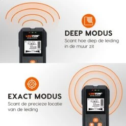 5 In 1 Leidingdetector - Kabeldetector- Detecteert Tot 120mm - Inclusief 9V Batterij -Makita Winkel 1200x1200 1125