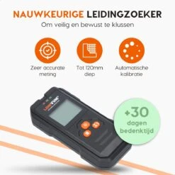 5 In 1 Leidingdetector - Kabeldetector- Detecteert Tot 120mm - Inclusief 9V Batterij -Makita Winkel 1200x1200 1126