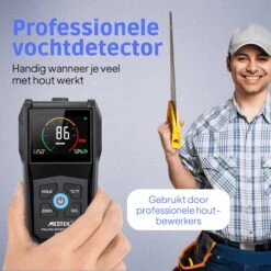 Mestek Pinless Vochtmeter WM700A - Hygrometer - Muren - Hout - Binnen - Inclusief Opbergzakje -Makita Winkel 1200x1200 1133