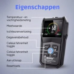 Mestek Pinless Vochtmeter WM700A - Hygrometer - Muren - Hout - Binnen - Inclusief Opbergzakje -Makita Winkel 1200x1200 1137