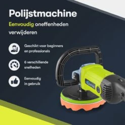 Qumax Polijstmachine – Poetsmachine Incl. 4 Polijstschijven – Krachtige Motor – 180mm – 220/240V -Makita Winkel 1200x1200 114