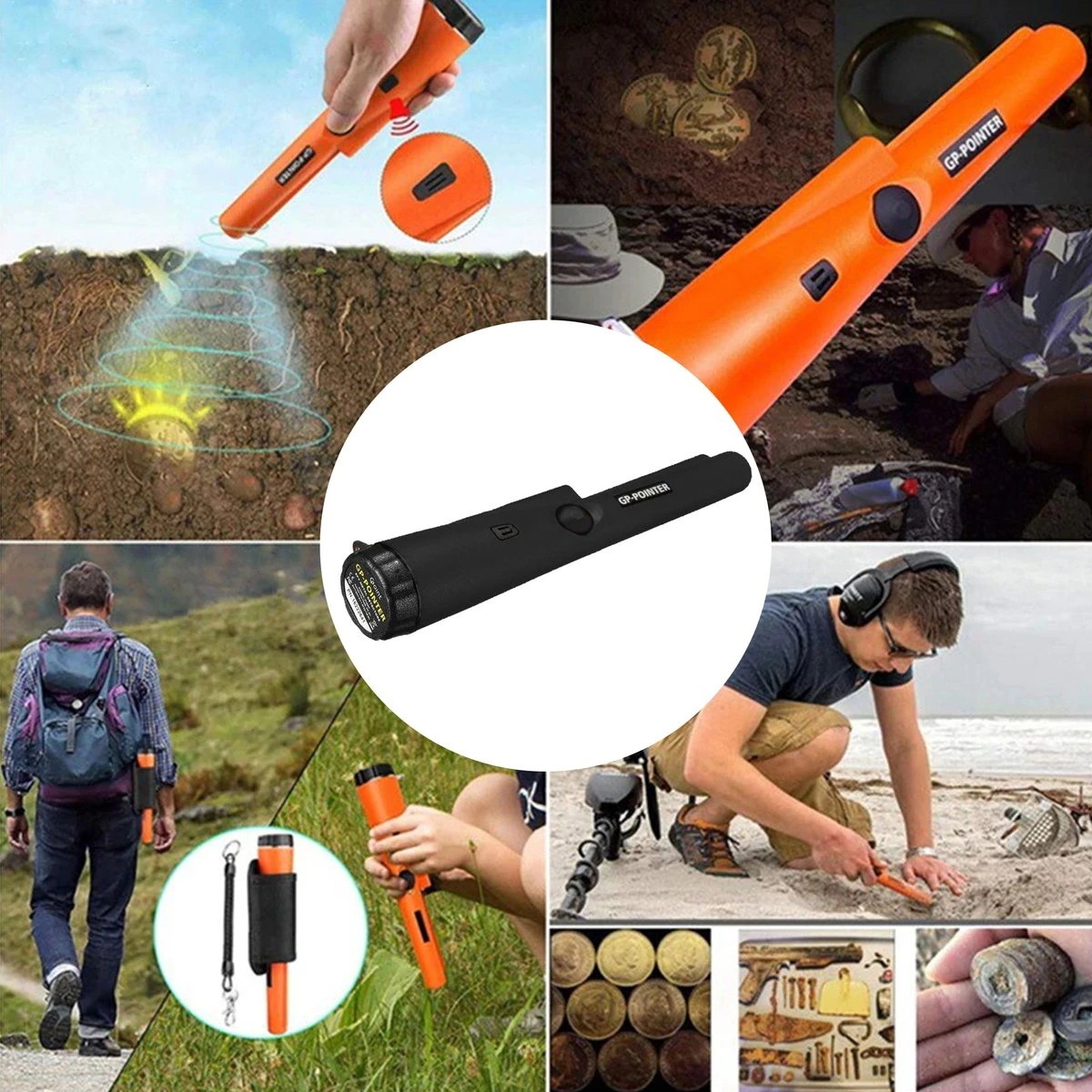 Dayshake Pinpointer - Metaal Detector Professioneel - Oranje - Metaaldetector Voor Volwassenen / Kinderen 6 Dayshake Pinpointer - Metaal Detector Professioneel - Oranje - Metaaldetector Voor Volwassenen / Kinderen - Afbeelding 4