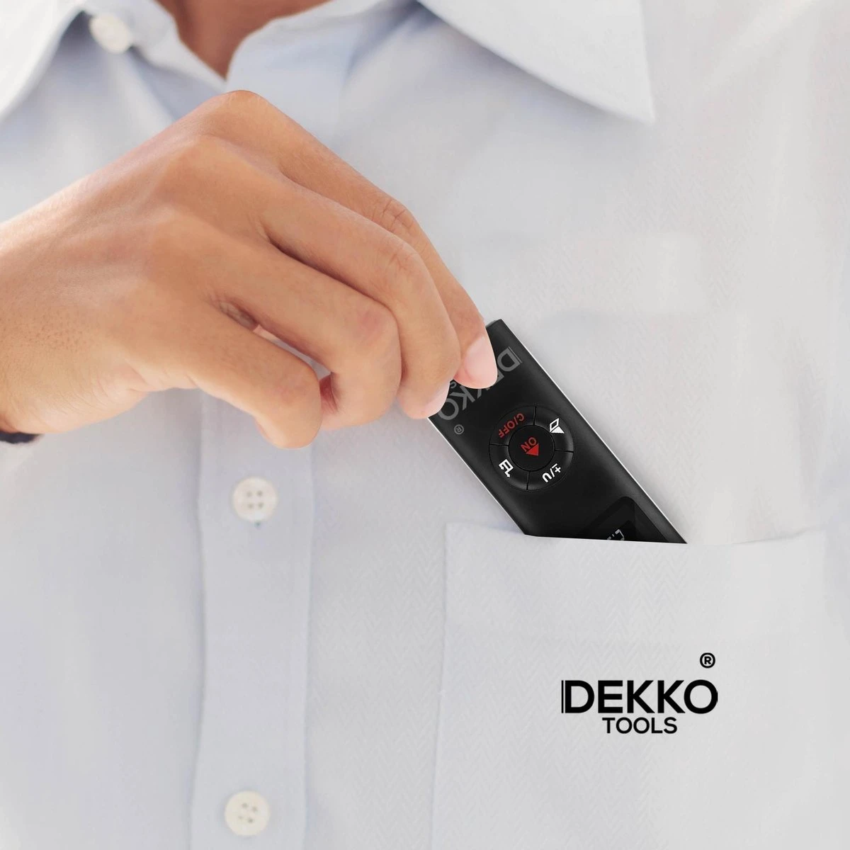 Dekko Tools Professionele Laser Afstandsmeter - 40 Meter Bereik - USB Oplader 6 Dekko Tools Professionele Laser Afstandsmeter - 40 Meter Bereik - USB Oplader - Afbeelding 4