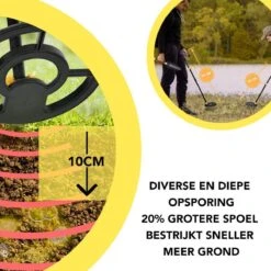 MADINE Metaaldetector - Voor Kinderen - Kwalitatief - Verstelbare Hoogte - Incl. Schep En Hark -Makita Winkel 1200x1200 1157