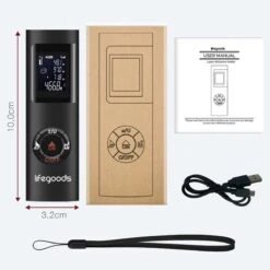 LifeGoods Laser Afstandsmeter - 40M - USB Oplaadbaar Incl. Kabel - Zwart -Makita Winkel 1200x1200 1167