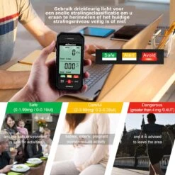 Stralingsdetector - Elektromagnetische Stralingsmeter - Elektrische Veld Tester Magnetics - Magnetisch Veld - EMF Meter - StraleCheck - Radiaal - Stralingsmeter -Makita Winkel 1200x1200 1170